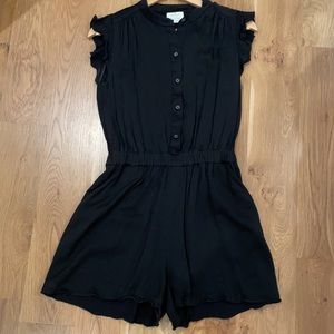 Black Kate Spade Romper with buttons
